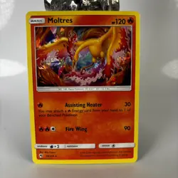 Pokemon Card TCG: Moltres 38/214 Promo, Cracked Ice Holo - Lost Thunder LP - Image 1