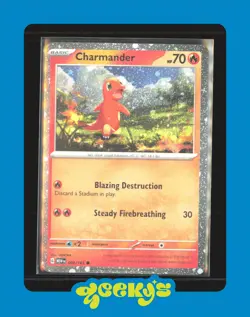 Charmander 004/165 Cosmos Holo Promo 151 Pokemon Holo - Image 1