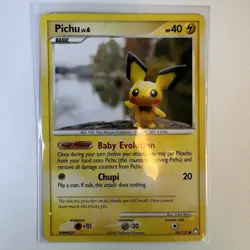 Pichu 93/123 Mysterious Treasures Pokemon TCG Yuka Morii - Image 2