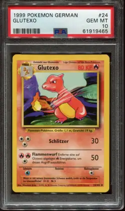 1999 Pokemon German Glutexo #24 PSA 10 - Image 1
