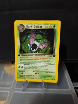 Carta Pokemon Dark Golbat Holo 1° Prima Edizione , Set Rocket 7/82 - Image 1
