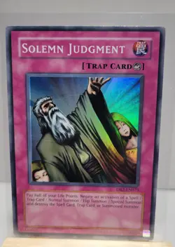 Yugioh Solemn Judgment DB2-EN073 Super Rare MP - Image 1