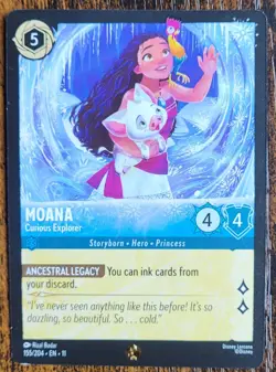 Moana Curious Explorer 155/204 Legendary En 11 Disney Lorcana NM - Image 1