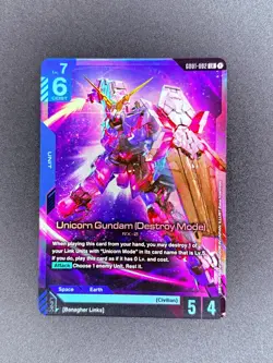 Gundam Card Game | NewType Rising - Unicorn Gundam (DM) GD01-002 LR | English - Image 1