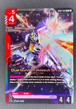 Gundam Card | NewType Rising | Death Gundam |GD01-045 LR | English - Image 1