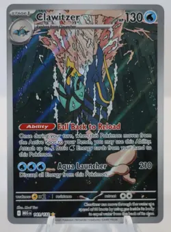 Clawitzer Illustration Rare 141/132 Me01: Mega Evolution Pokemon Card TCG - Image 1