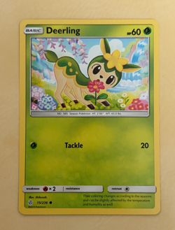 Deerling~Cute Pokemon Card~ Botanical Garden Gallery ~Nature - Image 1