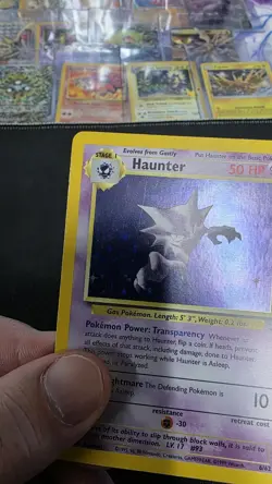 1999 Pokemon Haunter 6/62 Fossil Holo Rare Wizards Unlimited Edition Card - Image 2