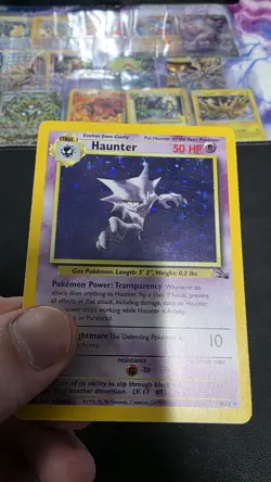 1999 Pokemon Haunter 6/62 Fossil Holo Rare Wizards Unlimited Edition Card - Image 3
