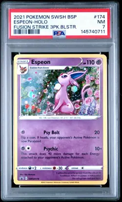 PSA 7 Espeon SWSH174 SWSH: Sword & Shield Promo Cards Holo - Image 1