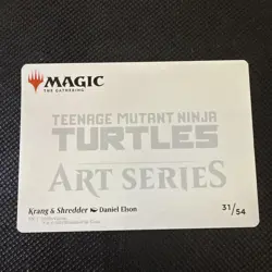 MTG Krang & Shredder Art Card Gold Signature #31 TMNT Art Series - Image 2