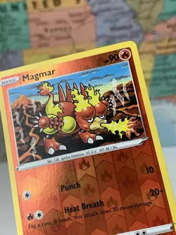 SHIPS SAME DAY Pokemon Card Magmar 029/192 Reverse Holo Basic Fire Type 2020 - Image 3