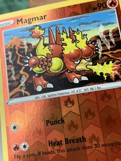 SHIPS SAME DAY Pokemon Card Magmar 029/192 Reverse Holo Basic Fire Type 2020 - Image 4