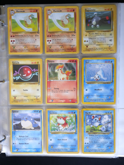 Vintage Pokemon - 63 Card Binder - Common & Uncommon - LP - HP Condition! - Image 1