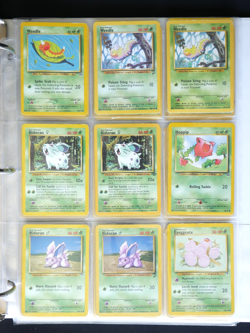 Vintage Pokemon - 63 Card Binder - Common & Uncommon - LP - HP Condition! - Image 5