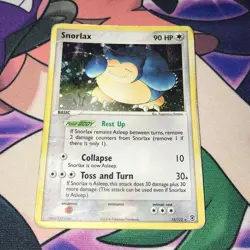 Snorlax ~ 15/112 ~ Holo ~ EX FIRE RED LEAF GREEN ~ HEAVY PLAY ~ Pokemon Card - Image 1
