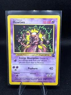 Mewtwo 14/53 WOTC Promo Card Vintage LP Condition - Image 2
