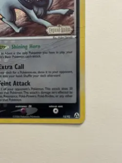 Pokemon EX Legend Maker Absol 15/92 2006 Reverse Stamped Holo Card - Image 4