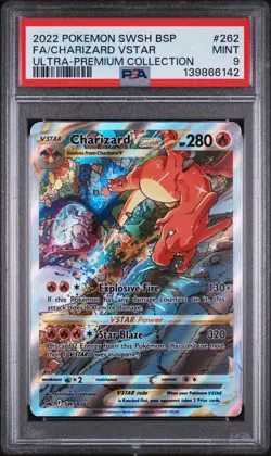 Charizard VSTAR SWSH262 Full Art Holo Promo Card PSA 9 Mint Pokemon TCG - Image 1