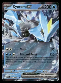 Pokemon Cards Kyurem ex 028/086 Black Bolt Holo Double Rare NM *5 - Image 1