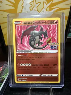 Pokemon TCG Radiant Charizard Holo Rare Card 011/078 Pokemon Go - Image 1