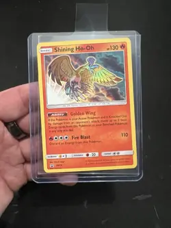 NM Pokemon TCG Shining Ho-Oh SM70 Promo Holo Rare Card - Image 4