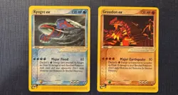Groudon ex 002 & Kyogre ex 001 - Nintendo promo- English - Both Cards LP+ - Image 1