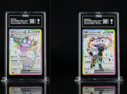 TAG Graded Prismatic Evolutions Promo Cards! Umbreon (9) And Espeon (9) - Image 1