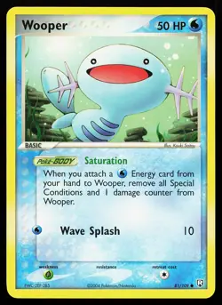 Wooper 81/109 Common Team Rocket Returns Pokemon Card - Image 1