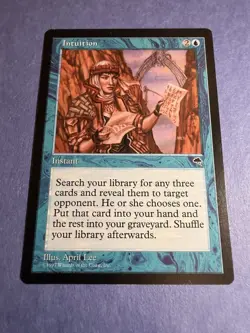Intuition Magic: The Gathering - Tempest (1997) NM-MINT MTG 1/3 - Image 1