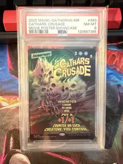 2025 Cathars' Crusade Movie Poster Showcase Foil PSA 8 Near Mint MTG INR #483 - Image 1