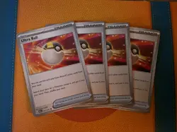 [4x Playset] Ultra Ball 091/091 SV: Paldean Fates (PAF) Pokemon TCG - Image 1