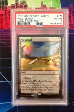 2020 Wasteland - Mark Poole Secret Lair Foil #178 PSA 8 Near Mint MTG - Image 1
