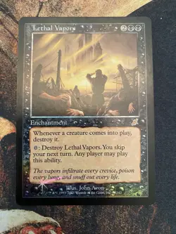 Lethal Vapors Scourge Enchantment 143 Foil English John Avon Art - Image 1