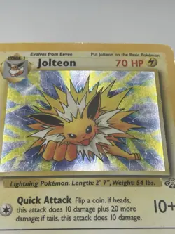 Jolteon 4/64 - Jungle - Holo Rare - Pokemon TCG - HP/DAMAGED - Image 3