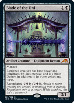 1x Blade of the Oni Moderate Play MTG Magic - Kid Icarus - - Image 1