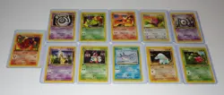LOT #2 OF (11) VINTAGE VG-VF FIRST EDITION POKEMON CARDS UNUSED UNPLAYED - Image 1