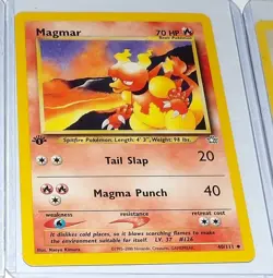 LOT #2 OF (11) VINTAGE VG-VF FIRST EDITION POKEMON CARDS UNUSED UNPLAYED - Image 5