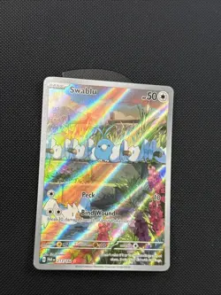 Pokemon TCG Swablu Paradox Rift 213/182 Holo Illustration Rare - Image 1