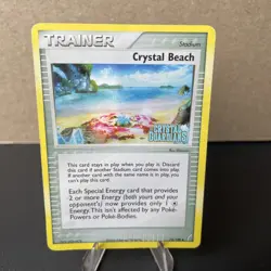 Pokemon TCG Crystal Beach EX Crystal Guardians 75/100 Reverse Holo HP/ DMG - Image 1