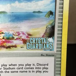 Pokemon TCG Crystal Beach EX Crystal Guardians 75/100 Reverse Holo HP/ DMG - Image 2