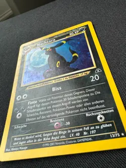 Nachtara Umbreon 13/75 GERMAN Neo Discovery Pokemon Card Holo - Image 2