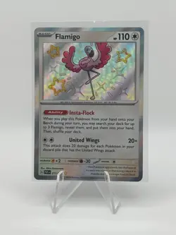 Flamigo 211/091 Pokemon Paldean Fates | Baby Shiny Holo | NM - Image 1