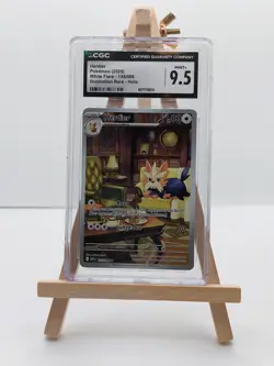 Herdier 155/086 White Flare Alt Art Illustration Rare CGC 9.5 Pokemon TCG - Image 1