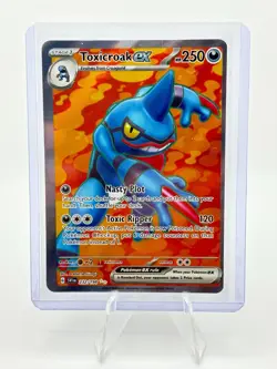 Toxicroak EX 232/198 | Pokemon Scarlet Violet Base | Full Art | NM Off Centered - Image 1