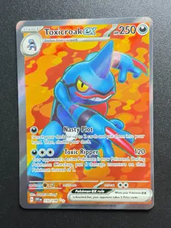 Toxicroak EX 232/198 | Pokemon Scarlet Violet Base | Full Art | NM Off Centered - Image 2