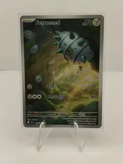 Ferroseed - 148/086 SV: White Flare Holo Pokemon TCG NM - Image 1