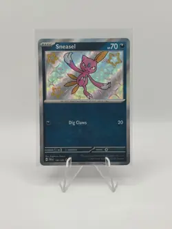 Sneasel 182/091 Pokemon Paldean Fates | Baby Shiny Holo | NM - Image 1
