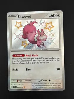 Sneasel 205/091 Pokemon Paldean Fates | Baby Shiny Holo | NM - Image 2