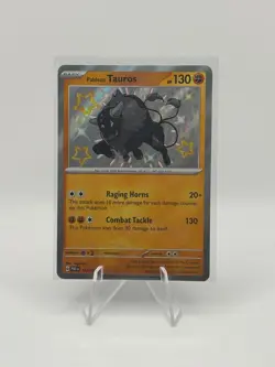 Paldean Tauros 172/091 Pokemon Paldean Fates | Baby Shiny Holo | NM - Image 1